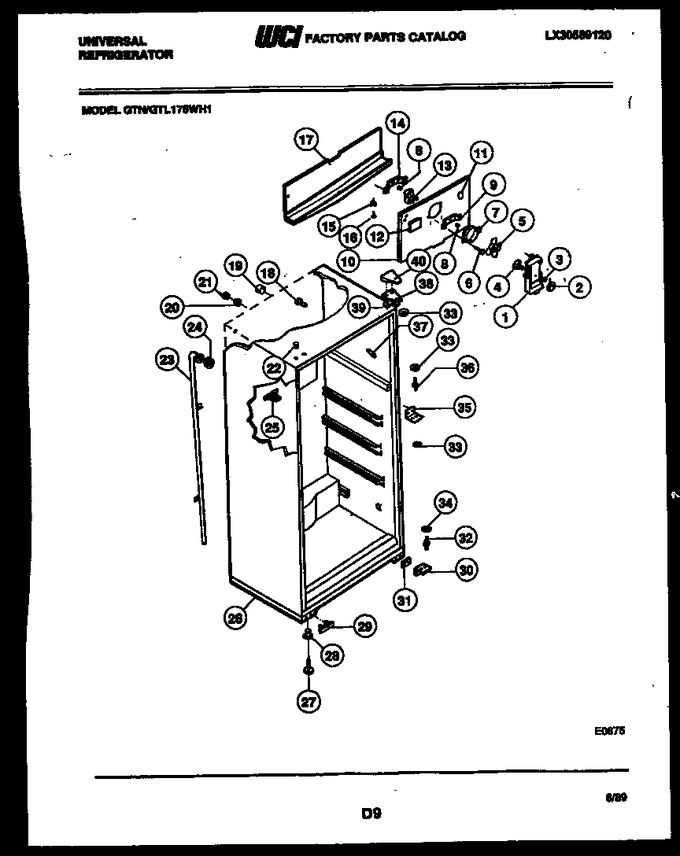 Diagram for AGTL175WH1-57