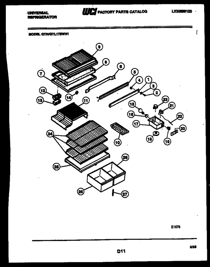 Diagram for AGTL175WH1-57
