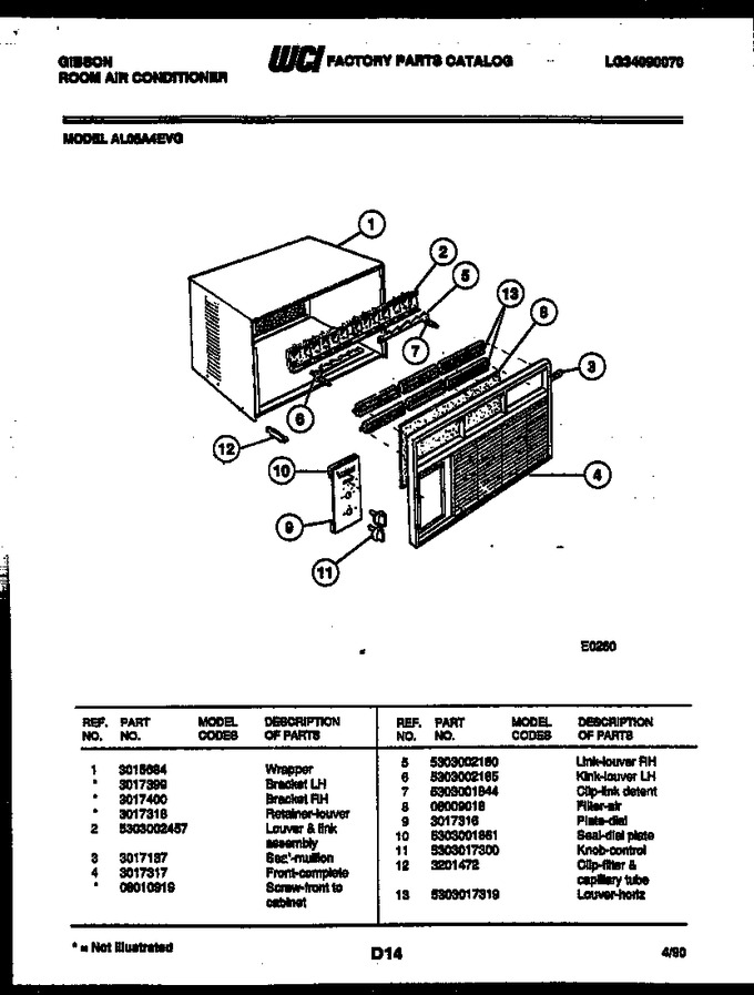 Diagram for AL05A4EVG