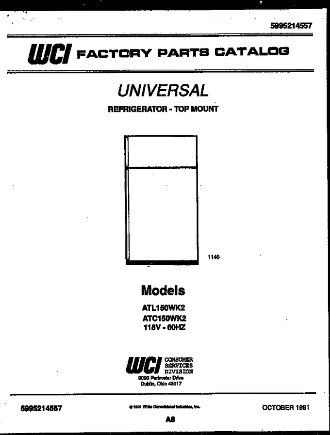 Diagram for ATL150WK2