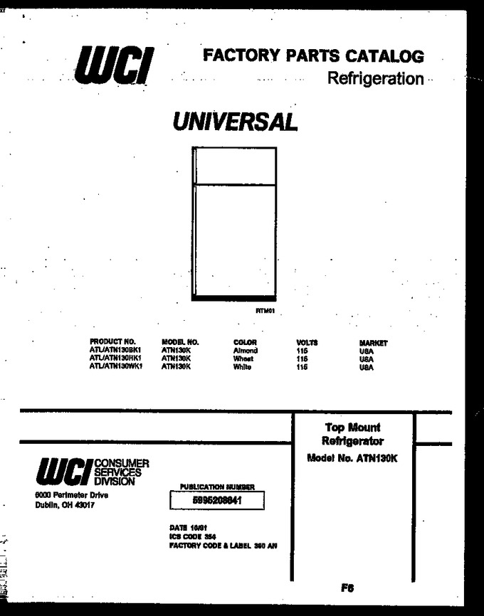 Diagram for ATL130WKW1