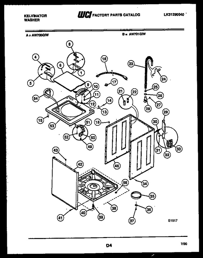 Diagram for AW700G1W
