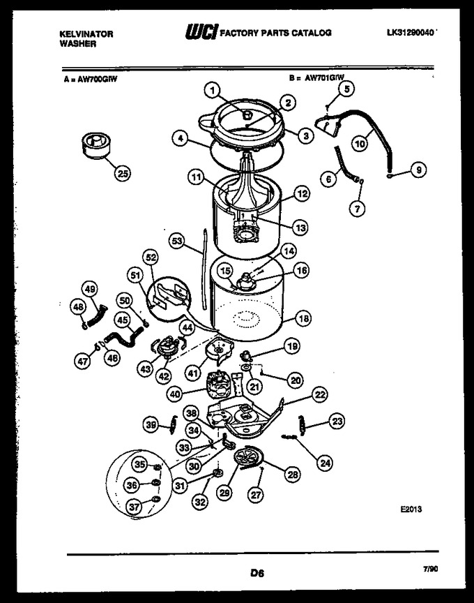 Diagram for AW700G1W