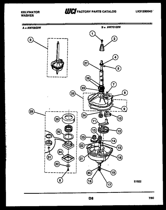 Diagram for AW700G1W
