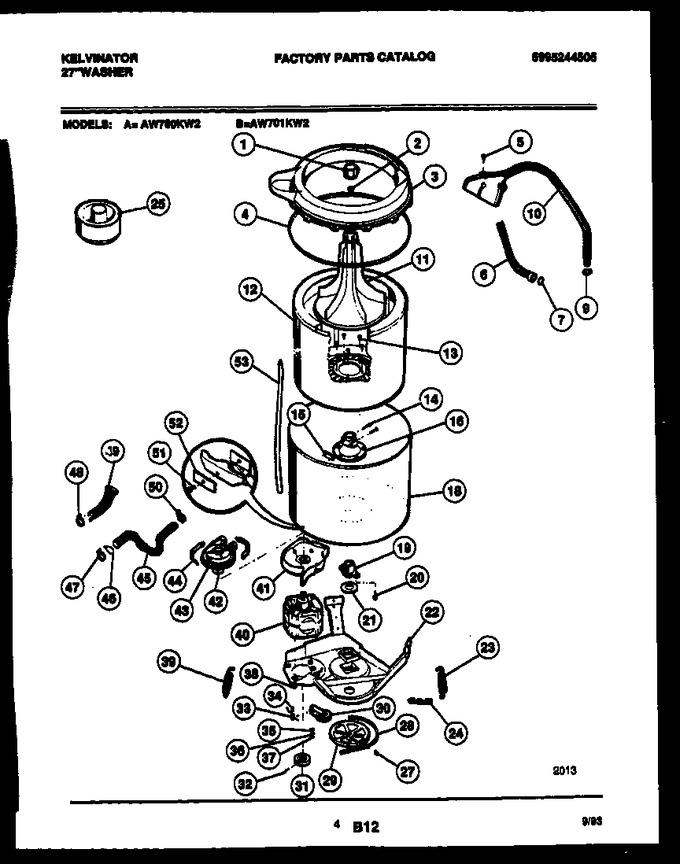 Diagram for AW700KD2