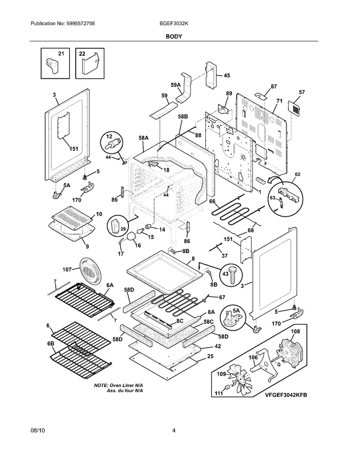 Diagram for BGEF3032KWC