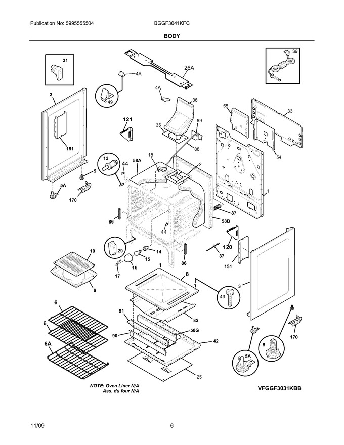 Diagram for BGGF3041KFC