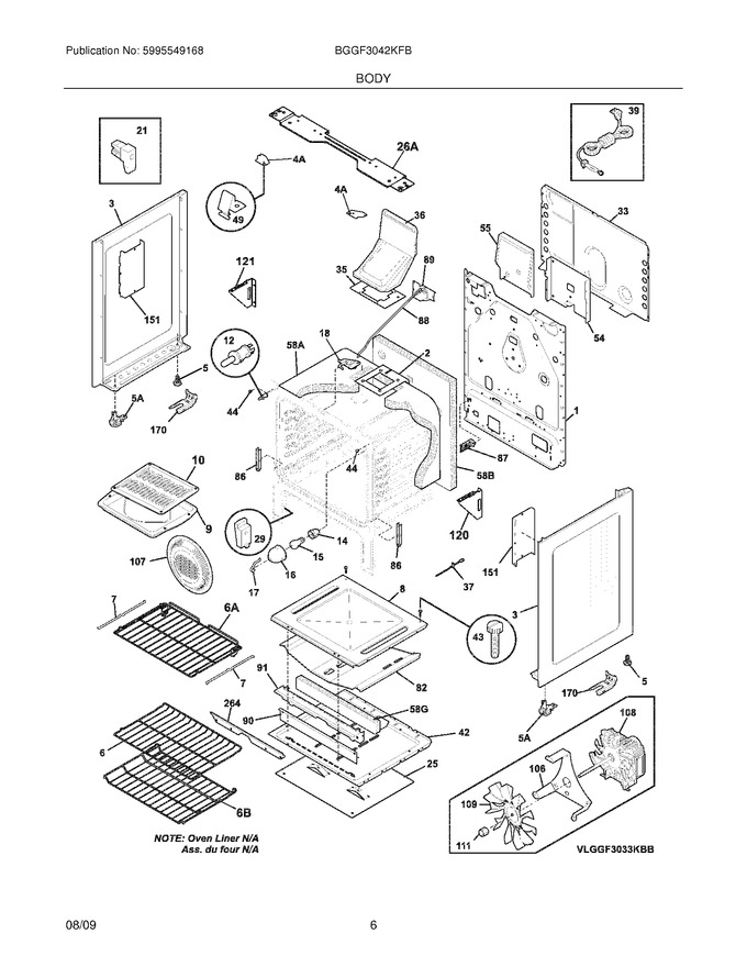 Diagram for BGGF3042KFB
