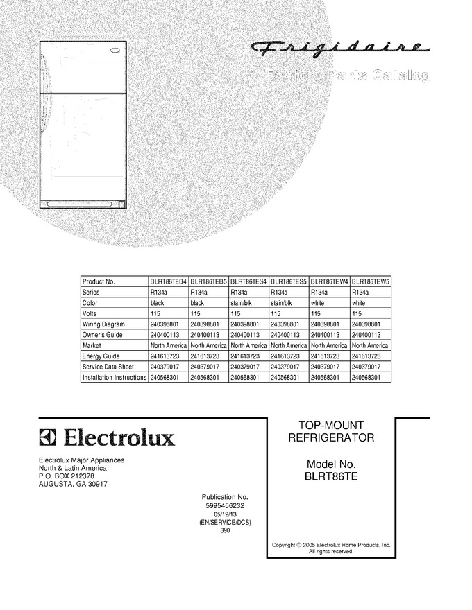 Diagram for BLRT86TEW5