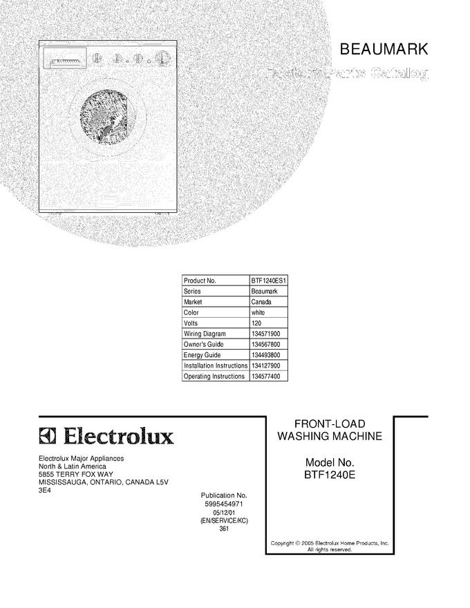 Diagram for BTF1240ES1