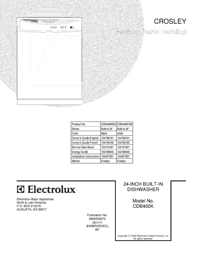 Diagram for CDB400KW0