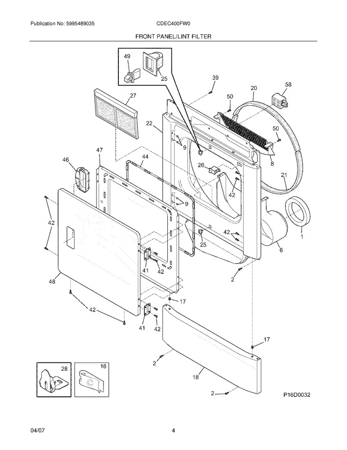Diagram for CDEC400FW0
