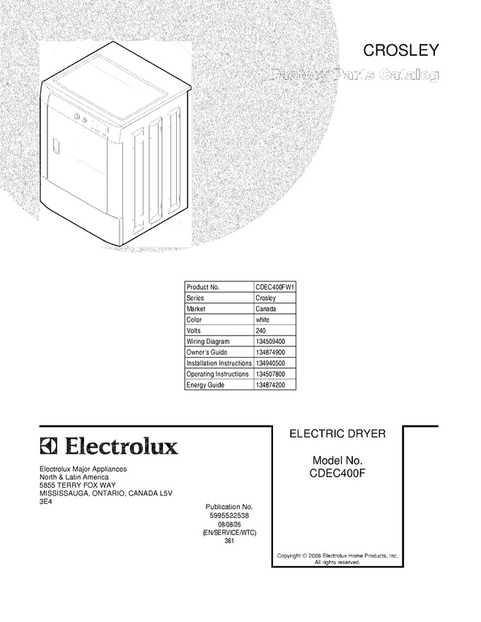Diagram for CDEC400FW1