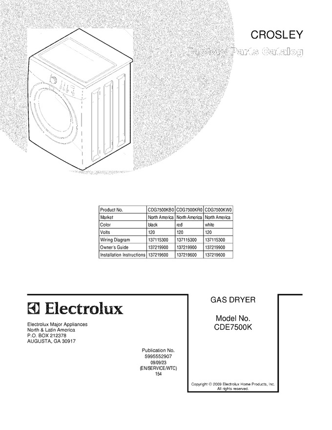 Diagram for CDG7500KB0