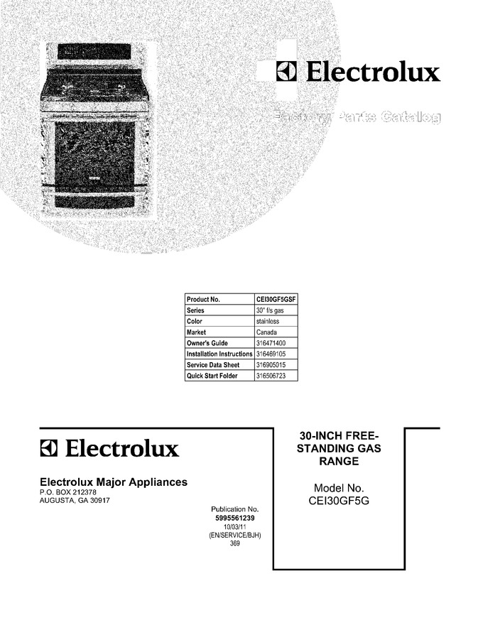 Diagram for CEI30GF5GSF