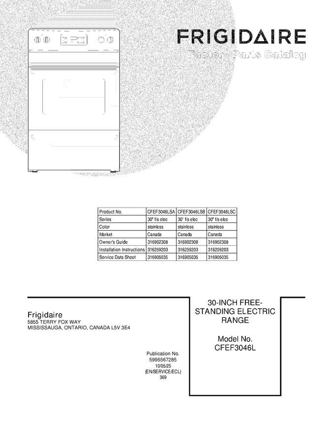 Diagram for CFEF3046LSA