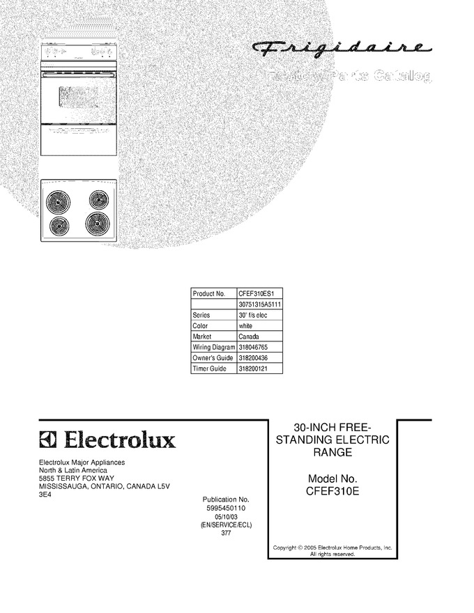 Diagram for CFEF310ES1