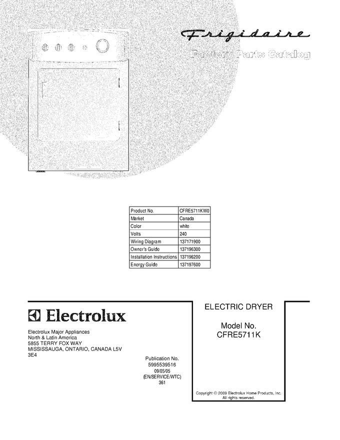Diagram for CFRE5711KW0