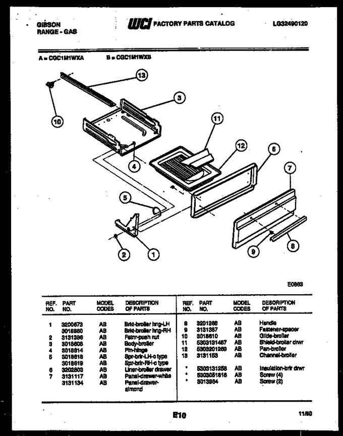 Diagram for CGC1M1WXA