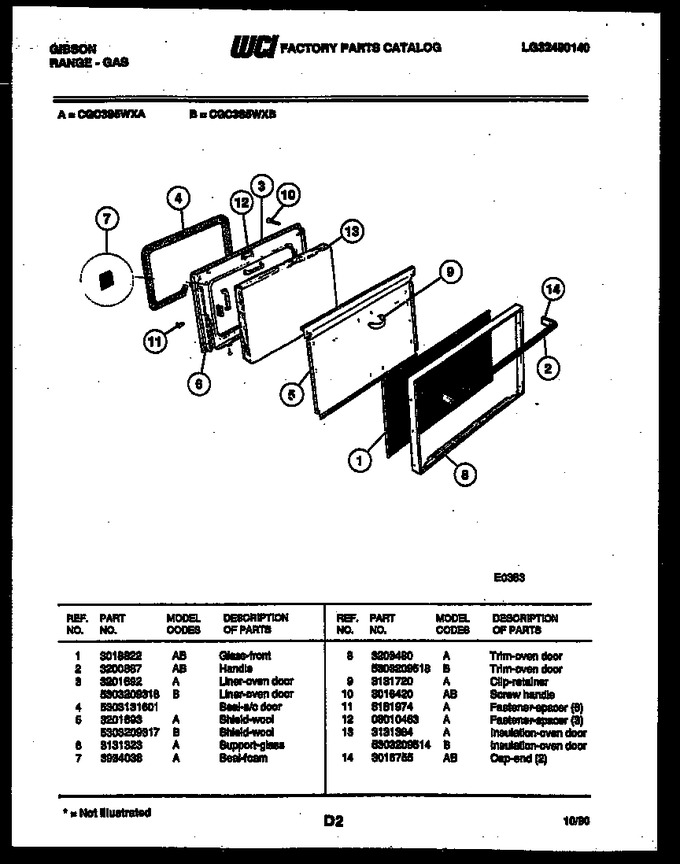 Diagram for CGC3S5WXB