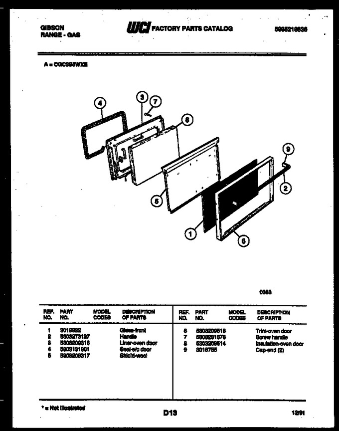 Diagram for CGC3S5WXE