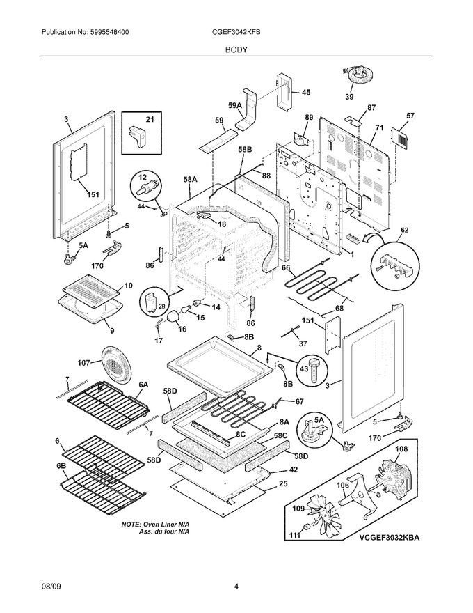 Diagram for CGEF3042KFB