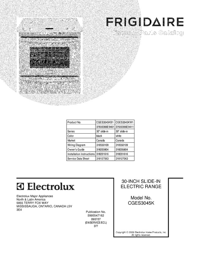 Diagram for CGES3045KW1