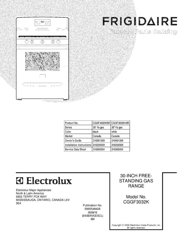 Diagram for CGGF3032KWB