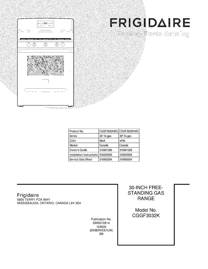 Diagram for CGGF3032KWG