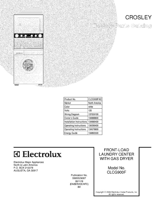 Diagram for CLCG900FW2