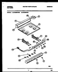 Diagram for 02 - Backguard, Cooktop And Burner Parts