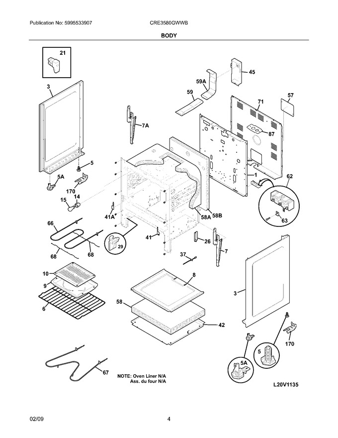 Diagram for CRE3580GWWB