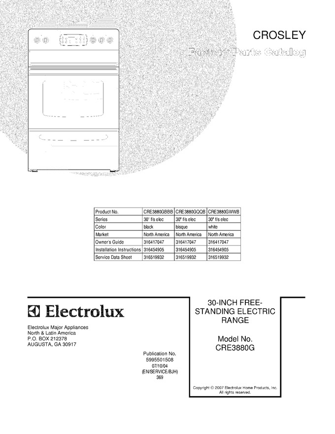Diagram for CRE3880GWWB