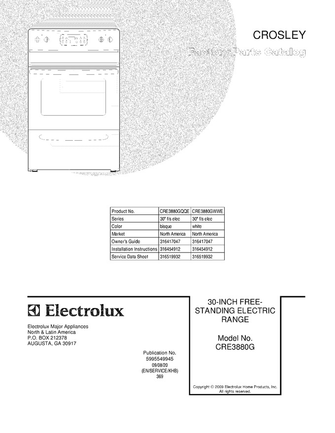 Diagram for CRE3880GWWE