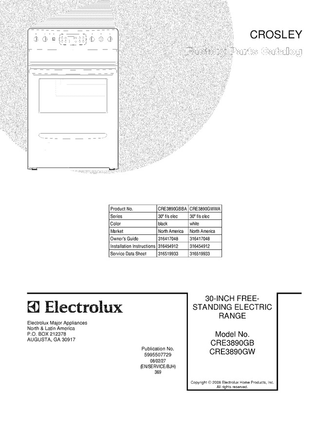 Diagram for CRE3890GWWA