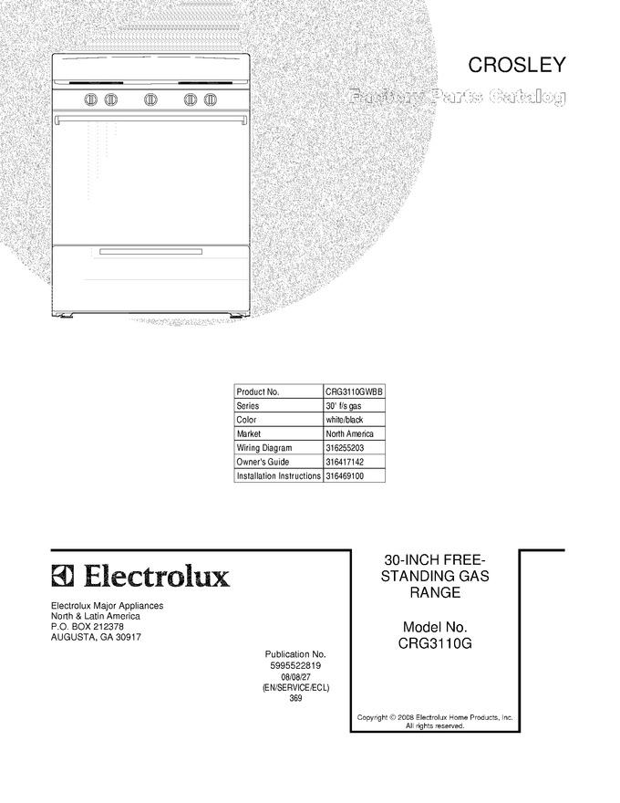 Diagram for CRG3110GWBB