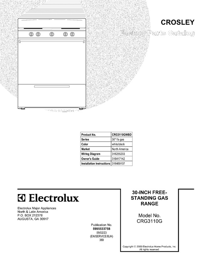 Diagram for CRG3110GWBD