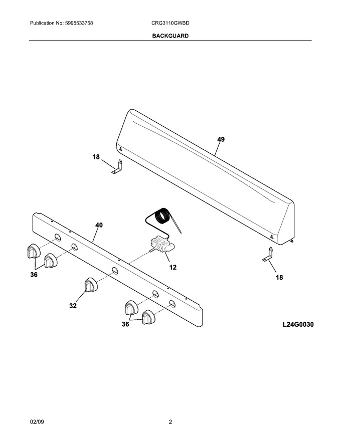 Diagram for CRG3110GWBD
