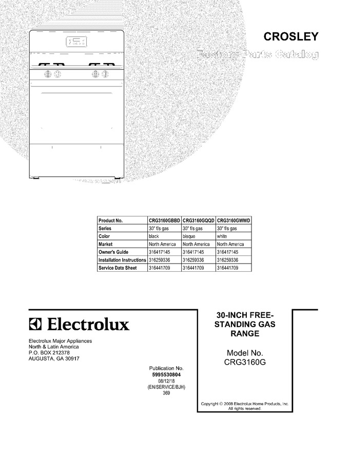 Diagram for CRG3160GWWD
