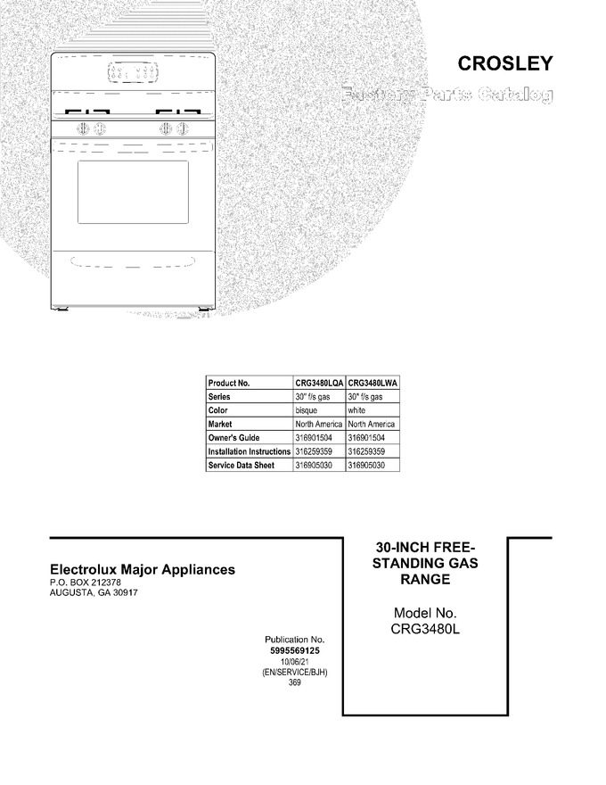 Diagram for CRG3480LWA