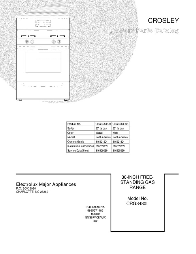 Diagram for CRG3480LWB