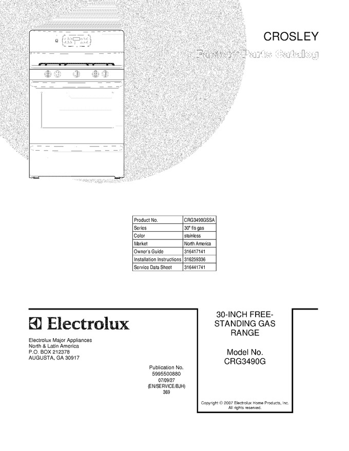 Diagram for CRG3490GSSA