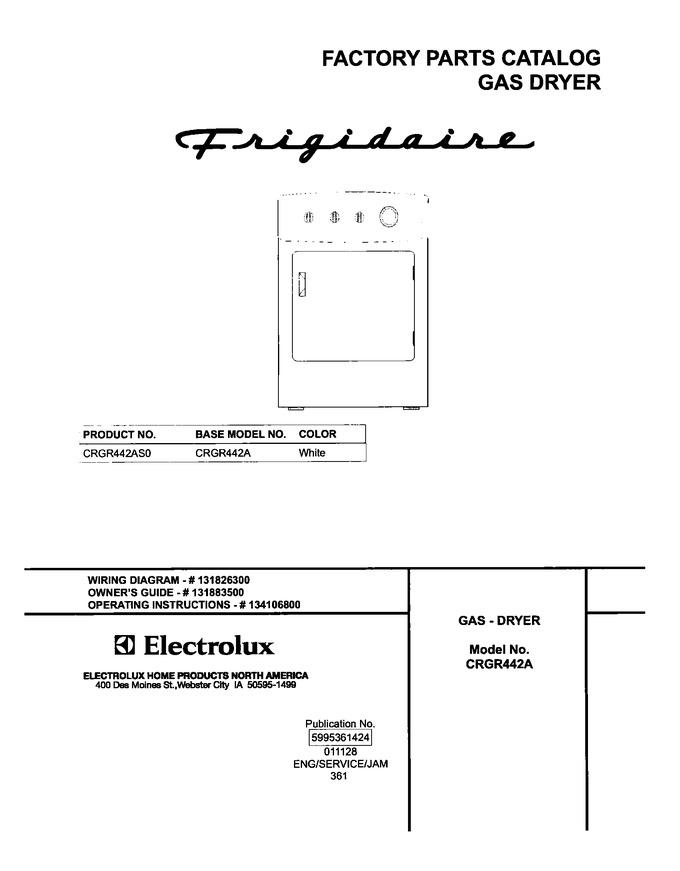 Diagram for CRGR442AS0