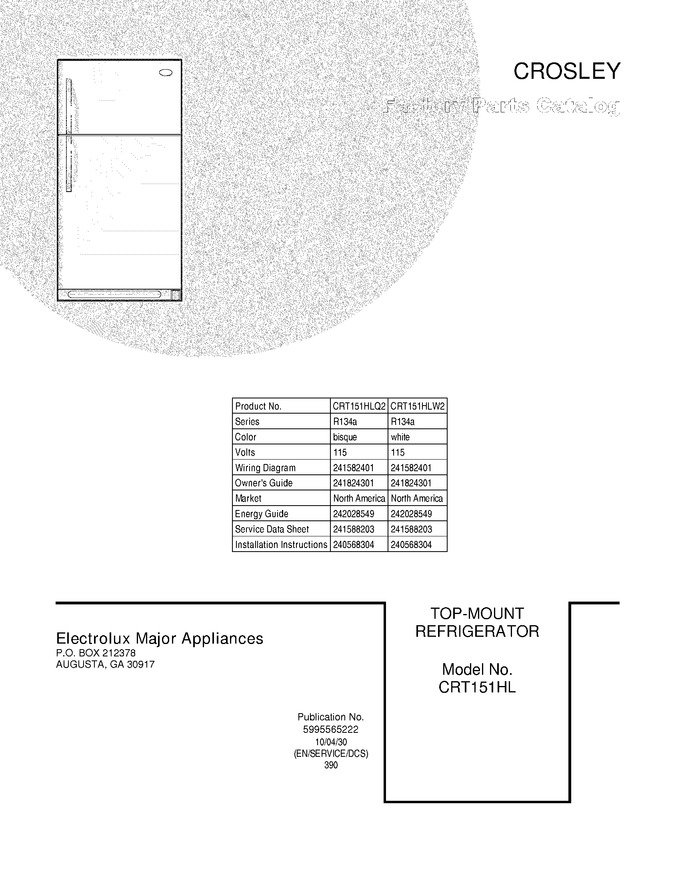 Diagram for CRT151HLQ2