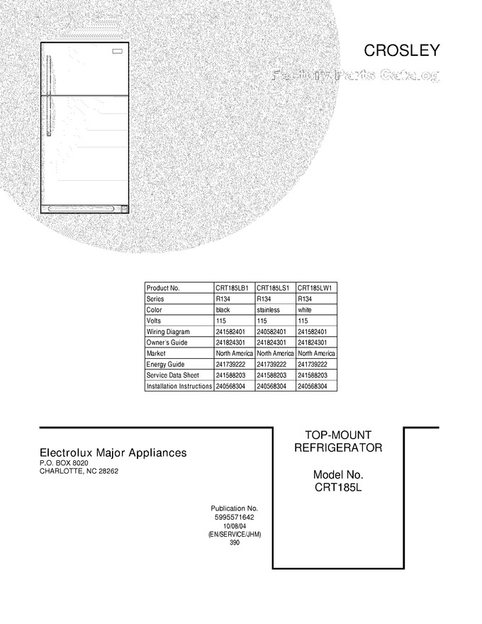 Diagram for CRT185LS1