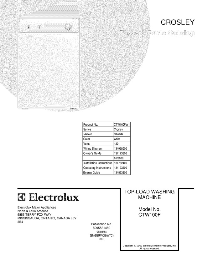 Diagram for CTW100FW1