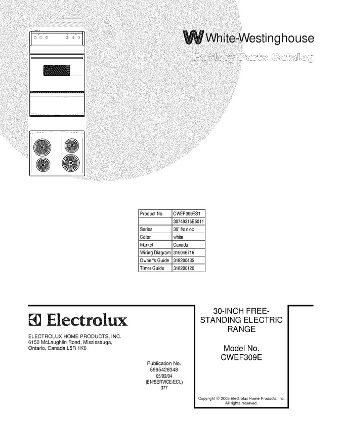 Diagram for CWEF309ES1