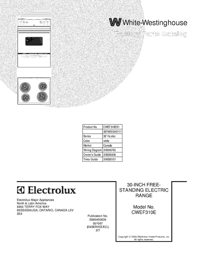 Diagram for CWEF310ES1