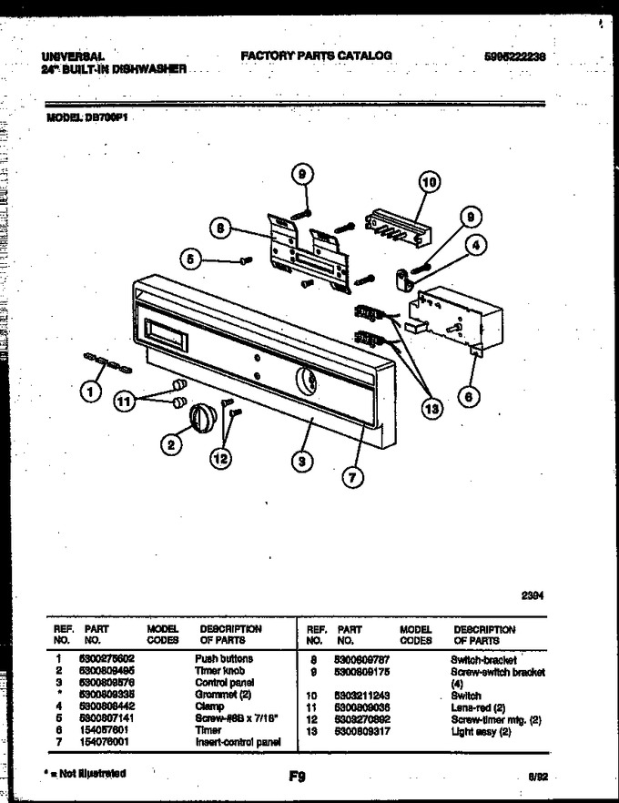 Diagram for DB700PD1