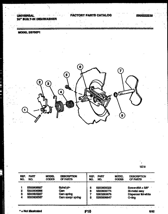 Diagram for DB700PW1